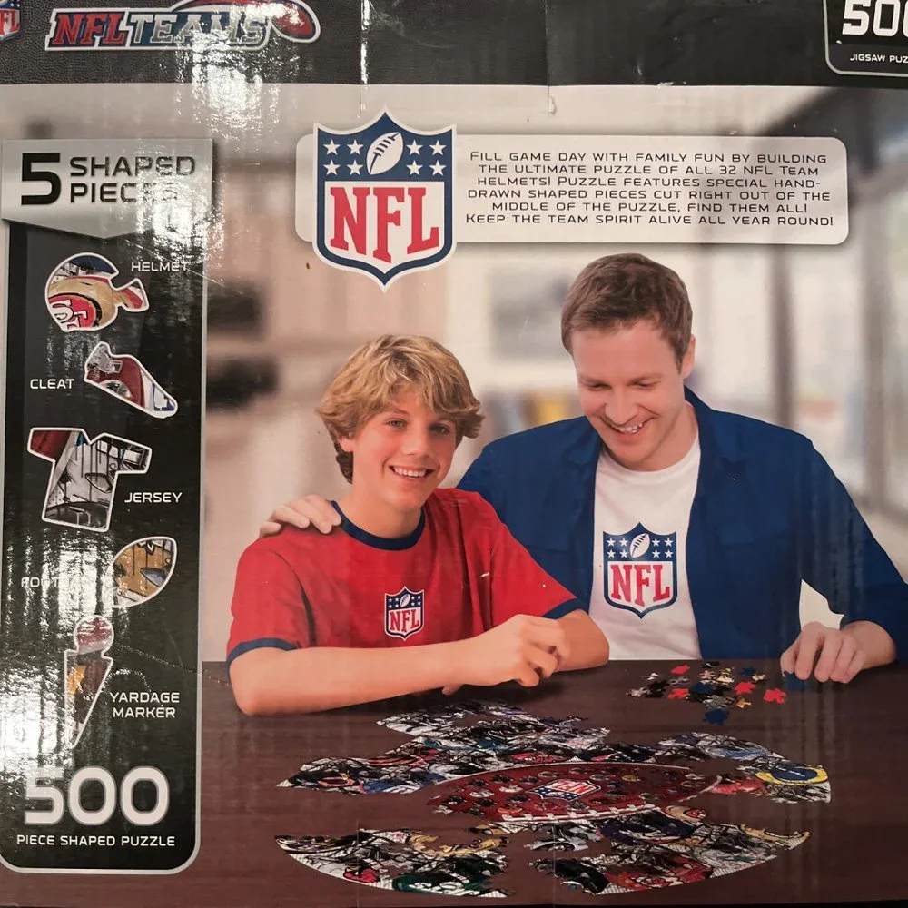 NFL and USA Football‎ Puzzles (Set of Two / NEW /kids toys /x)